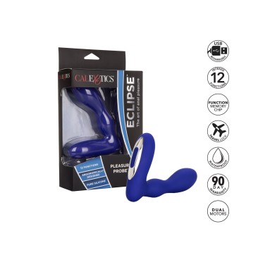 Plug/vibr-WIRELESS PLEASURE PROBE BLUE